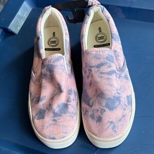 Wonder Nation Pink and Blue Tie-Dye Flats